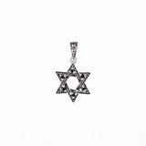 Jewish Star Charm : (Black CZ)-ZOCALO.JAPAN