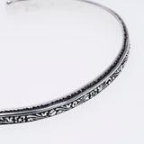 Narrow Ivy Bangle (L) (Antique Finish)-ZOCALO.JAPAN