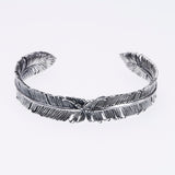 Phoenix Feather Bangle (L)-ZOCALO.JAPAN