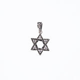 Jewish Star Charm : (White CZ)-ZOCALO.JAPAN