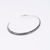 Narrow Ivy Bangle (L) (Antique Finish)-ZOCALO.JAPAN