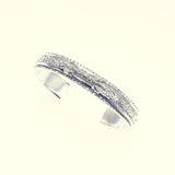 Wide Ivy Bangle (White Finish)-ZOCALO.JAPAN