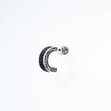 Galuchat Hoop Ear Stud-ZOCALO.JAPAN