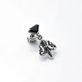 Hung Lily Stud : Black CZ-ZOCALO.JAPAN
