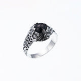 Islamic Round Ring : S (Black Star)-ZOCALO.JAPAN
