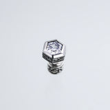 Jeweled Ivy Hexagon Stud : (White CZ)-ZOCALO.JAPAN