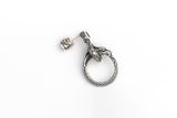 Ouroboros Dragon Stud : (Black CZ)-ZOCALO.JAPAN