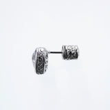 Jeweled Ivy Heart Stud : L ( White CZ)-ZOCALO.JAPAN