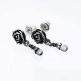 Jeweled Rose Stud : (Amethyst)-ZOCALO.JAPAN
