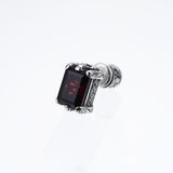 Islamic Ear Stud : (Garnet)-ZOCALO.JAPAN