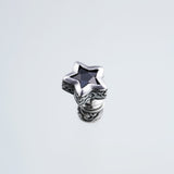 Jeweled Ivy Star Stud : (Black CZ)-ZOCALO.JAPAN
