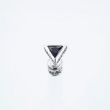 Jeweled Ivy Triangle Stud : (Black CZ)-ZOCALO.JAPAN