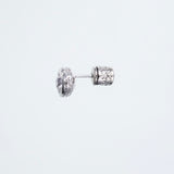 Jeweled Ivy Heart Stud : M (White CZ)-ZOCALO.JAPAN
