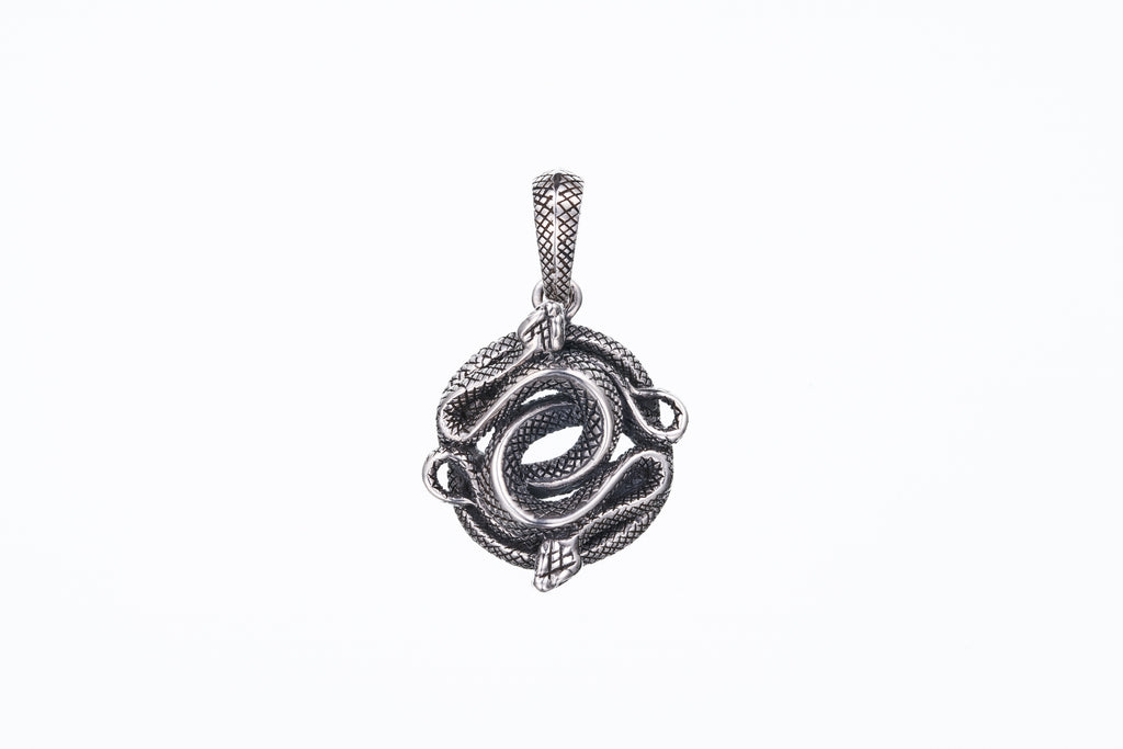 【美品】SNAKEDLOWS DOUBLE SNAKE SWORD ネックレス SNAKED LOWS PENDANT｜シルバーアクセサリーディールデザイン