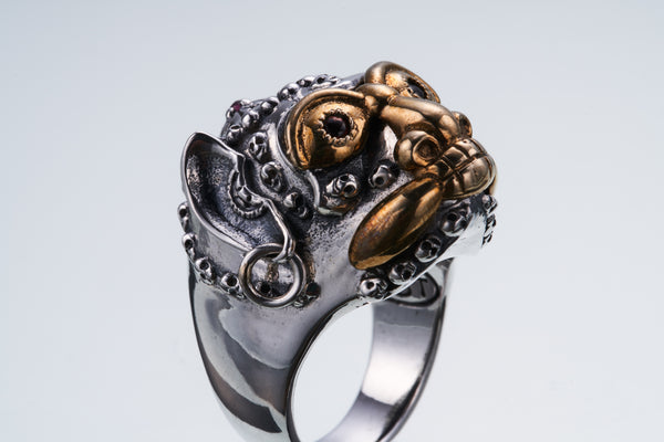 Tibetan Monkey Skull Ring