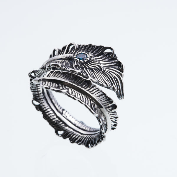 Phoenix Feather Ring : Blue Diamond – ZOCALO JAPAN OFFICIAL WEB SITE