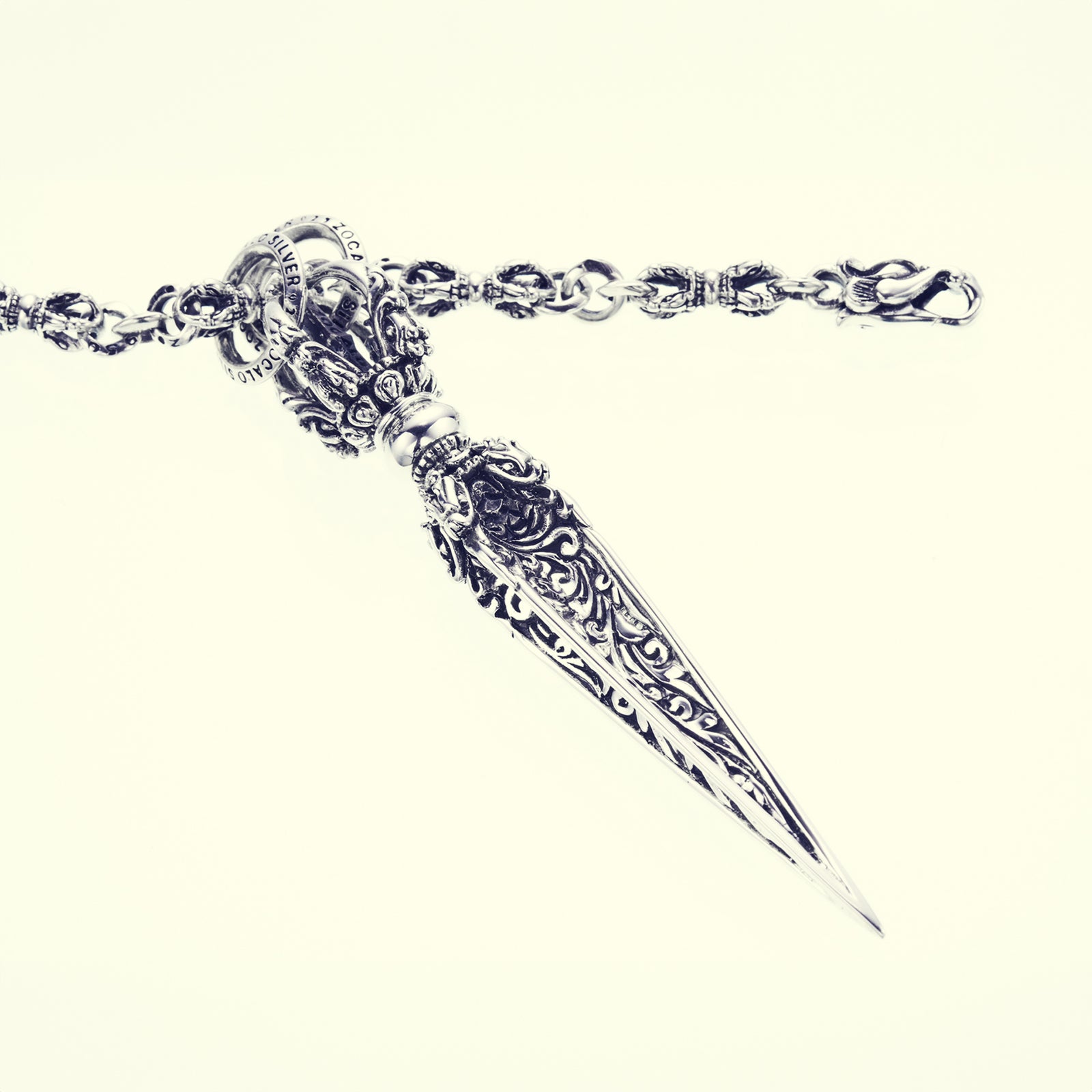 Tibetan Dragon Dorje Dagger : (L) : Necklace Chain Set｜チベタン