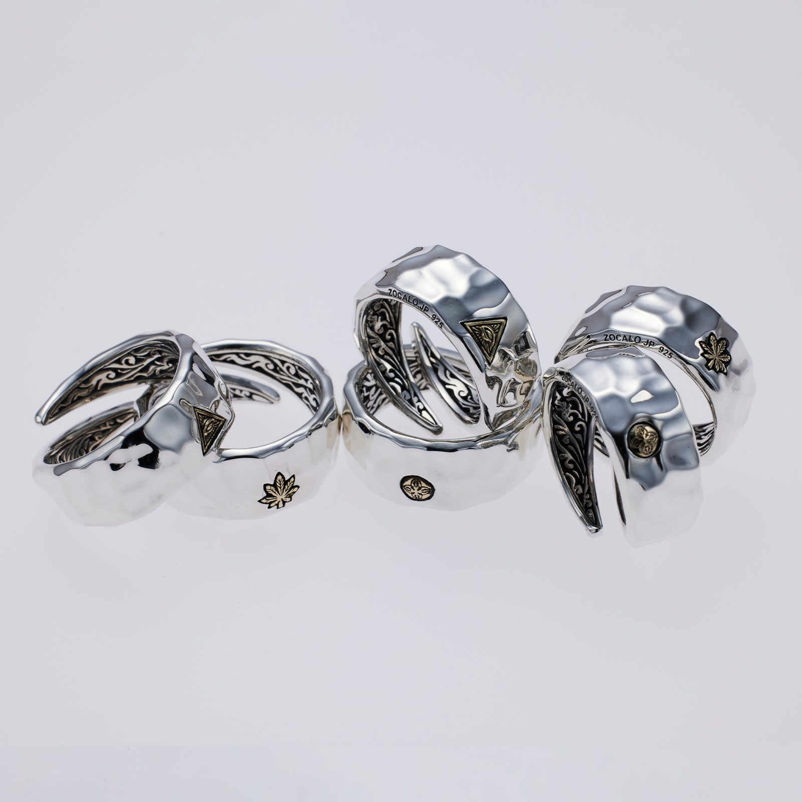 Hammered Texture Ring : Double Dorje – ZOCALO JAPAN OFFICIAL