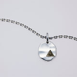 Hammered Texture Plate Pendant : Eye of Providence-ZOCALO.JAPAN