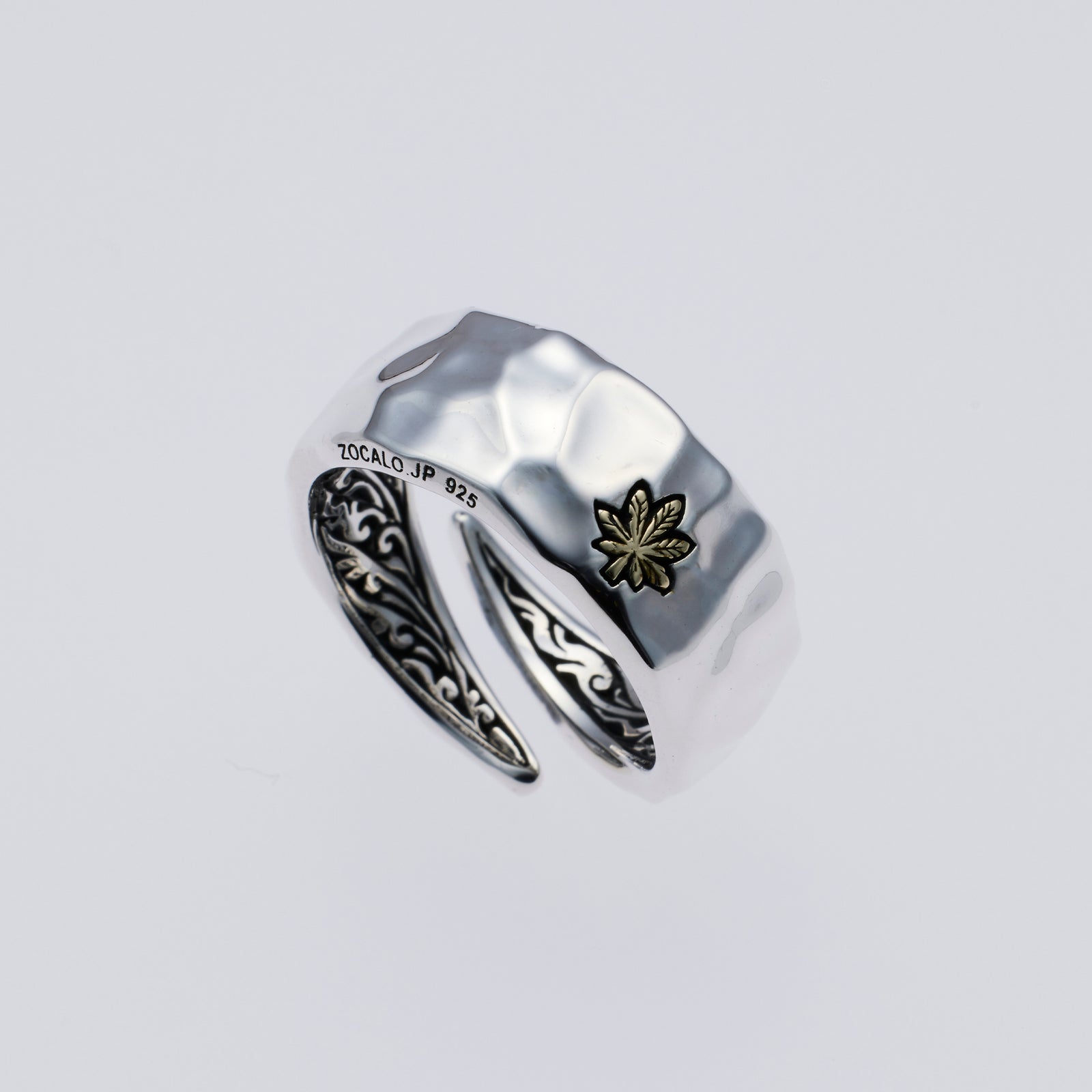 Hammered Texture Ring : Leaf – ZOCALO JAPAN OFFICIAL WEB SITE