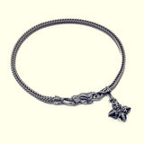 Charm Lock Bracelet : Eagle : Herringbone-ZOCALO.JAPAN