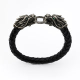Dragon Braided Leather Bracelet-ZOCALO.JAPAN