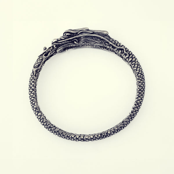Ouroboros Dragon Bracelet (M)-ZOCALO.JAPAN