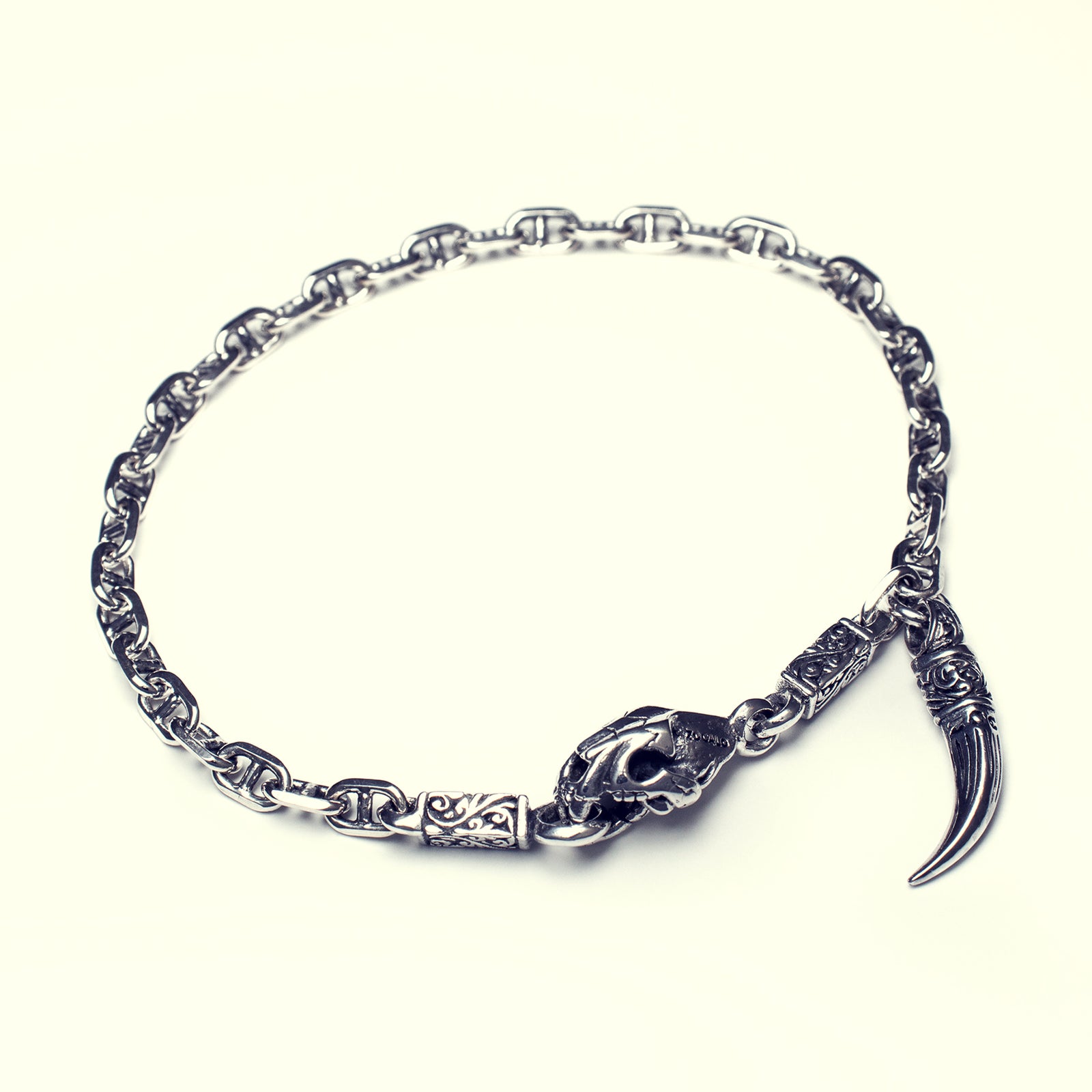 Charm Lock Bracelet :Saber Toothed Tiger : Oval Anchor – ZOCALO JAPAN  OFFICIAL WEB SITE