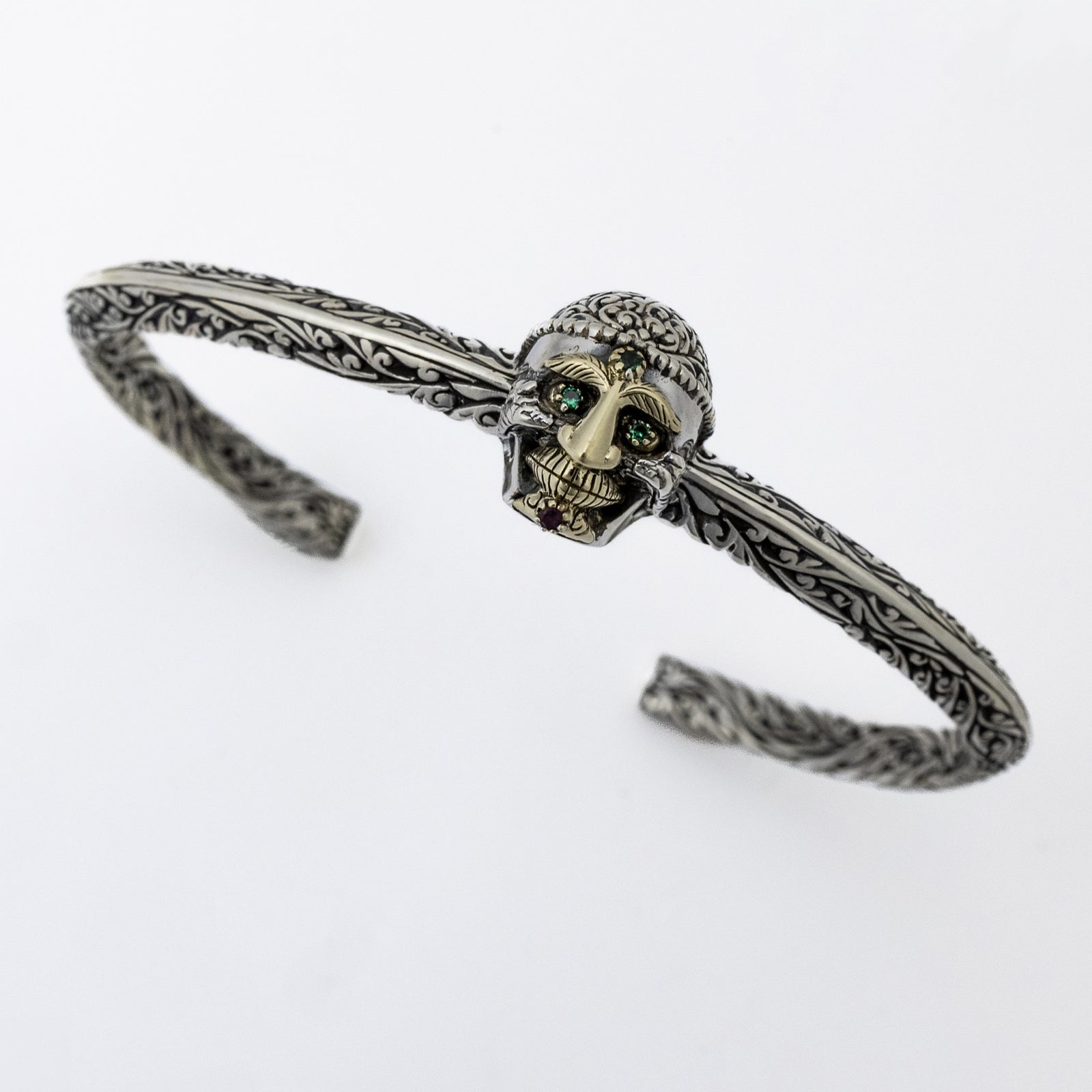 でしゅこさん専用　カレンシルバー バングル 925 チベット仏教マントラ彫刻 Tibetan Monk Skull Bangle (S) – ZOCALO JAPAN OFFICIAL WEB SITE