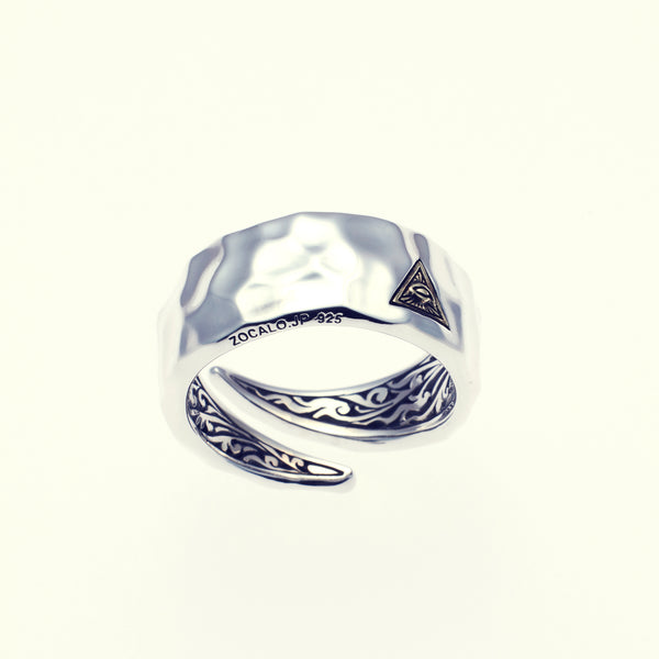 Hammered Texture Ring : Eye of Providence – ZOCALO JAPAN OFFICIAL