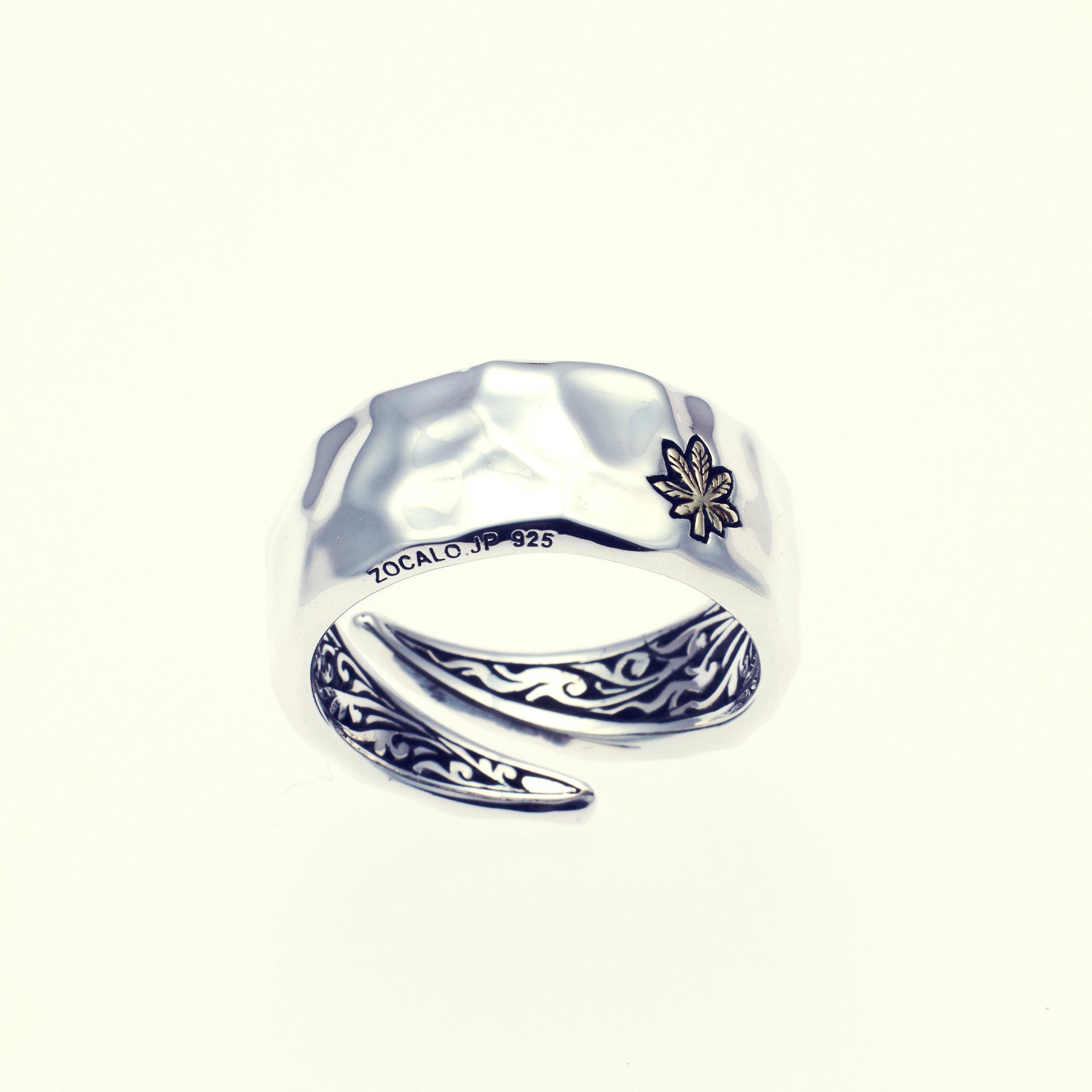 Hammered Texture Ring : Leaf – ZOCALO JAPAN OFFICIAL WEB SITE