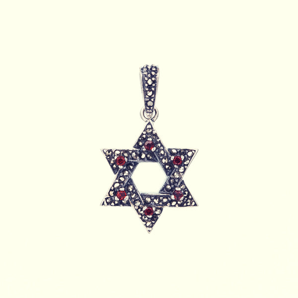 Jewish Star Pendant : (S) Garnet｜ジューイッシュ・スター 