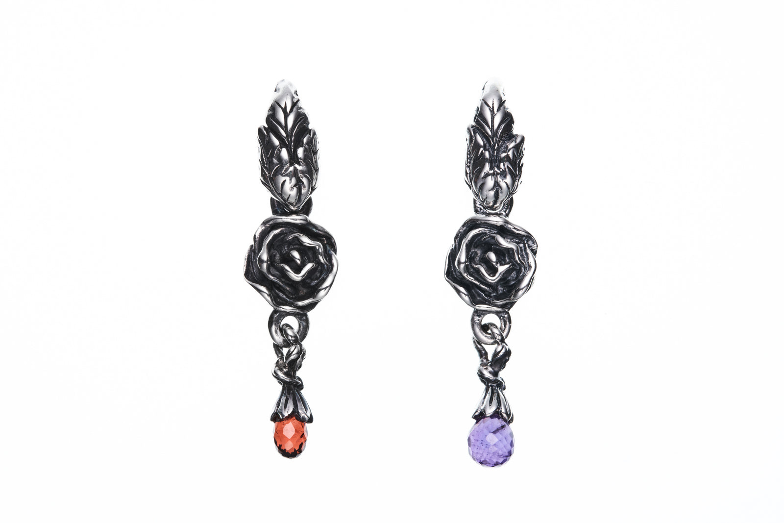 Jeweled Rose Pendant : (Amethyst)｜ジュエルド・ローズ・ペンダント 