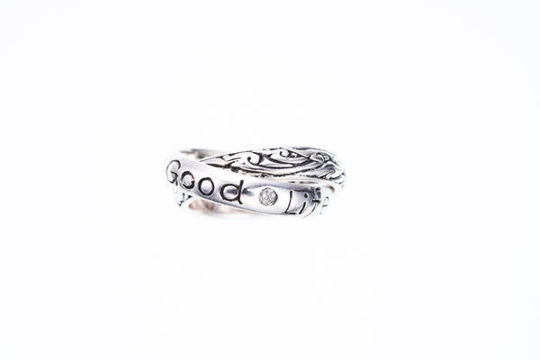Ivy Baby Ring Pendant : (White Diamond)-ZOCALO.JAPAN
