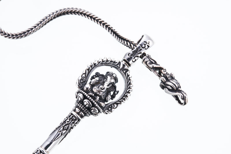 Men's Ganesha Key Necklace