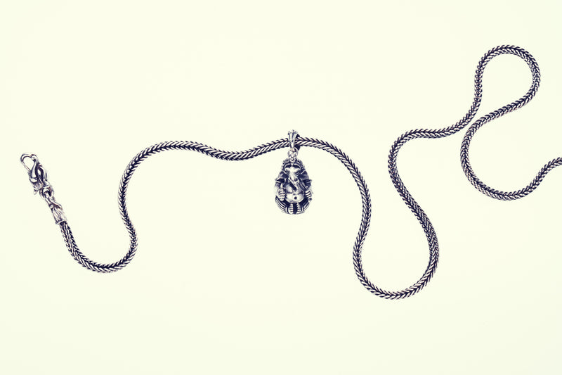 Round Ganesh : Necklace Chain Set-ZOCALO.JAPAN