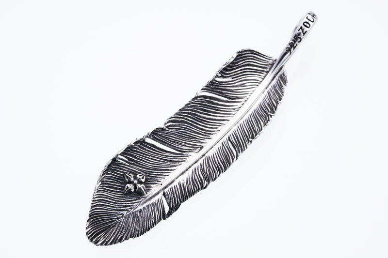 Phoenix Feather Pendant (L)-ZOCALO.JAPAN