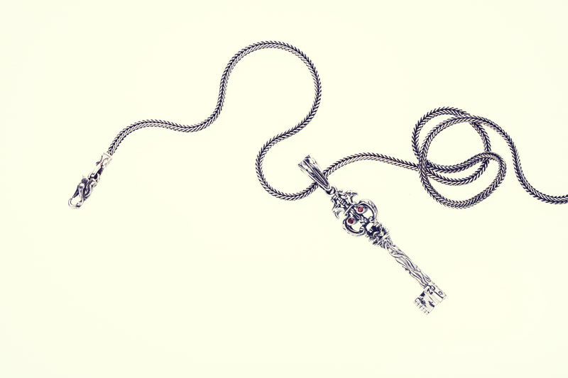 Antique Key : Type2 (Garnet & Sapphire)-ZOCALO.JAPAN