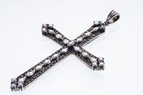Marcasite Cross Pendant : L (White CZ)-ZOCALO.JAPAN