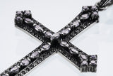 Marcasite Cross Pendant : S (White CZ)-ZOCALO.JAPAN