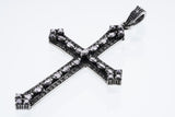 Marcasite Cross Pendant : S (White CZ)-ZOCALO.JAPAN