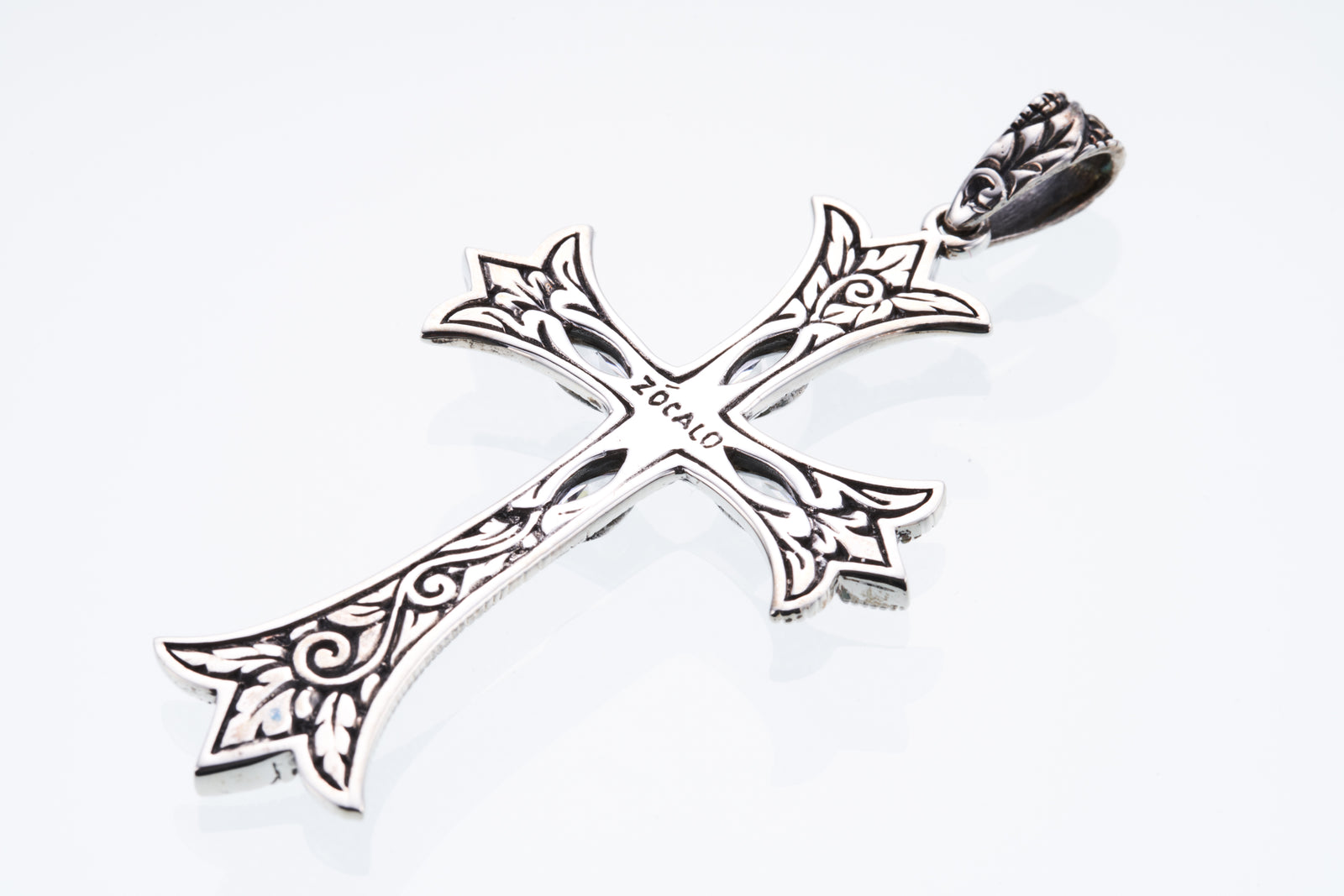 Cross On Cross Pendant: L (White CZ) | Cross on cross Cross On Cross Pendant: L (White CZ) | Cross on cross