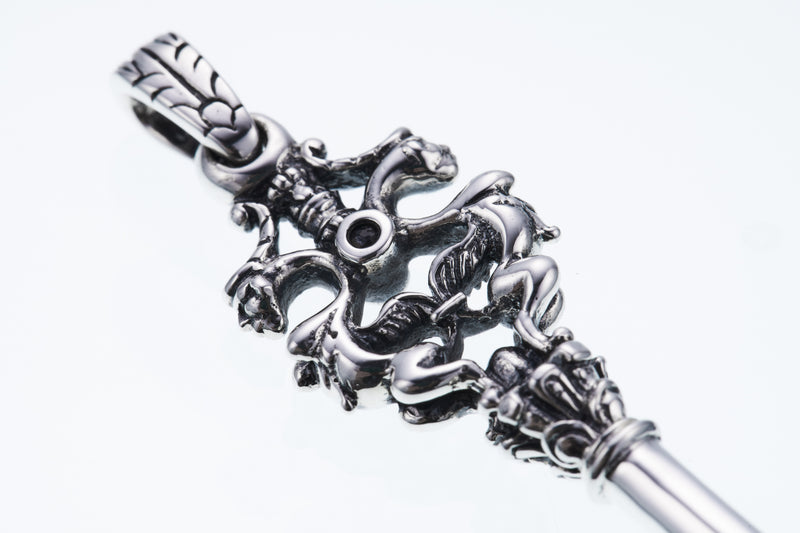 Antique Key : Type1 (Garnet & Sapphire)-ZOCALO.JAPAN