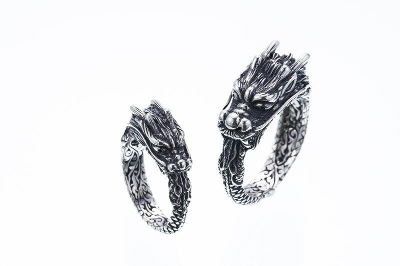 Ouroboros Dragon Ring (L)-ZOCALO.JAPAN