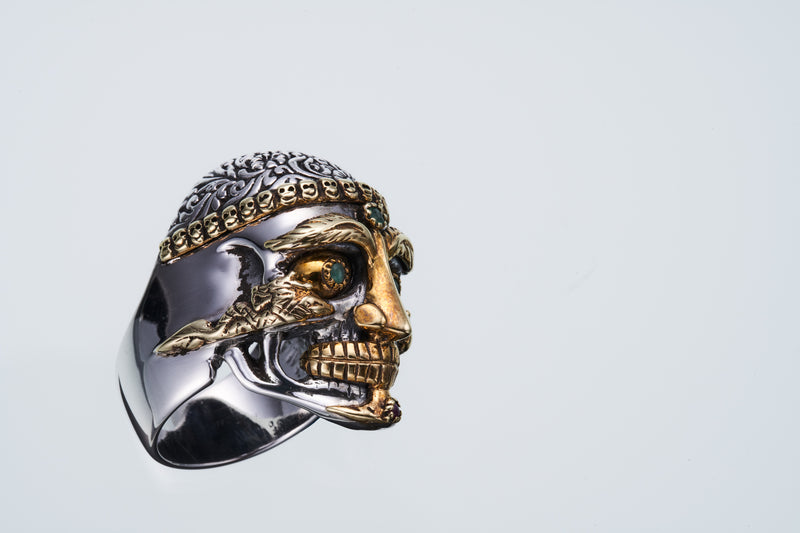 Tibetan Monk Skull Ring-ZOCALO.JAPAN