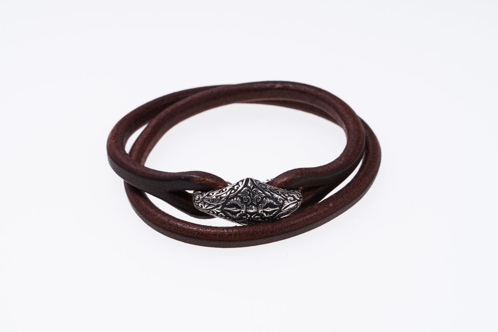 Double Wind Bracelet : S (Brown) ｜ダブルワインド・ブレスレット 