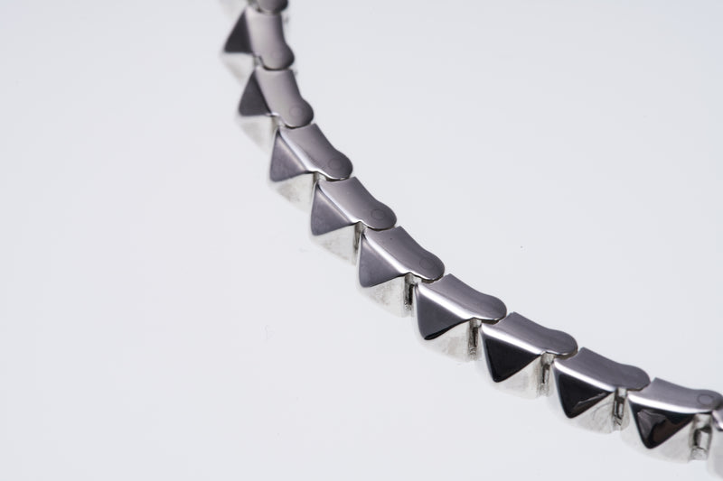 Tiny Pyramid Studs Bracelet : Shiny / M (18cm)-ZOCALO.JAPAN