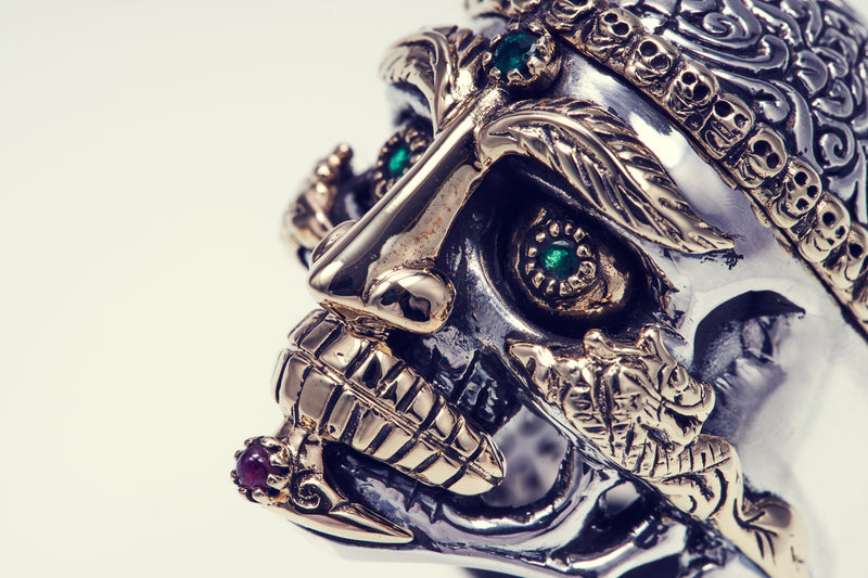 Tibetan Monk Skull Ring