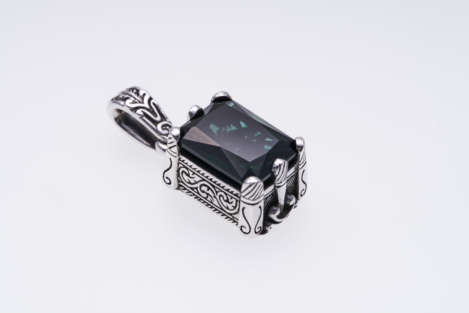 Islamic Pendant : L (Green Quartz)｜イスラミック・ペンダントトップ