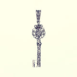 Antique Key : Type3 (Garnet & Sapphire)-ZOCALO.JAPAN